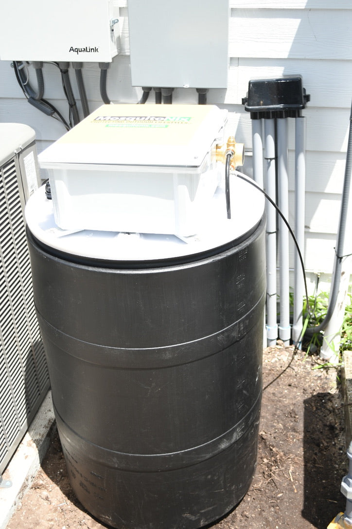 Where does the MosquitoNix 55-Gallon Drum Installed?