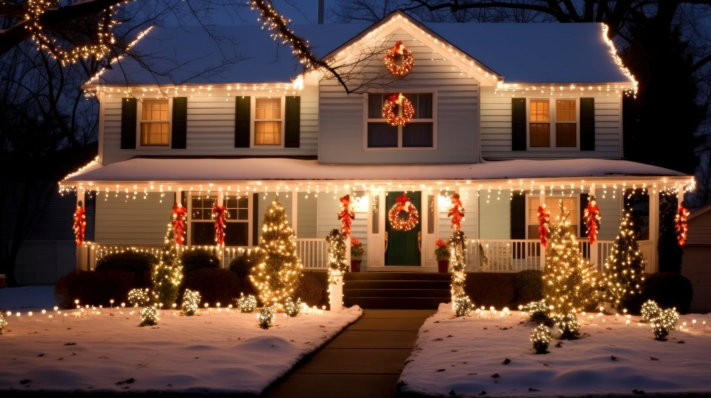Christmas Light Decorations on Houses: Holiday Lighting for Different Architectural