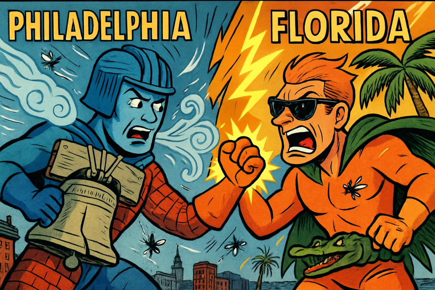 Florida or Philadelphia: Who Has Crazier Weather for Bugs?