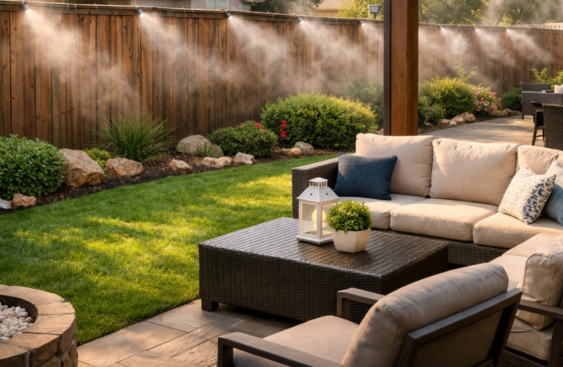 no see ums yard treatment Dallas misting system backyard